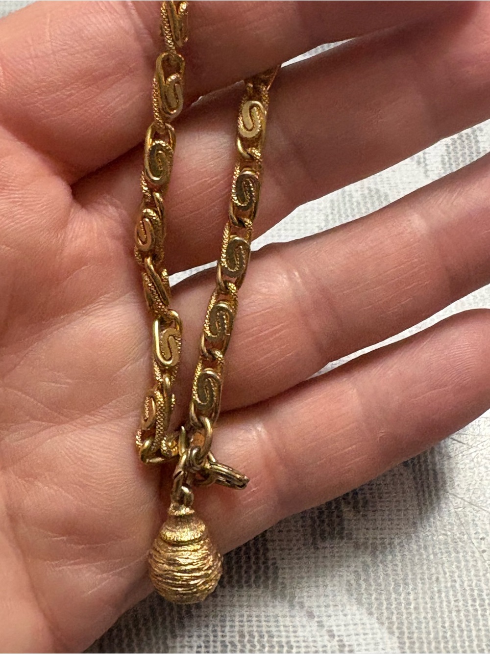 Emmons snail scroll vintage bracelet